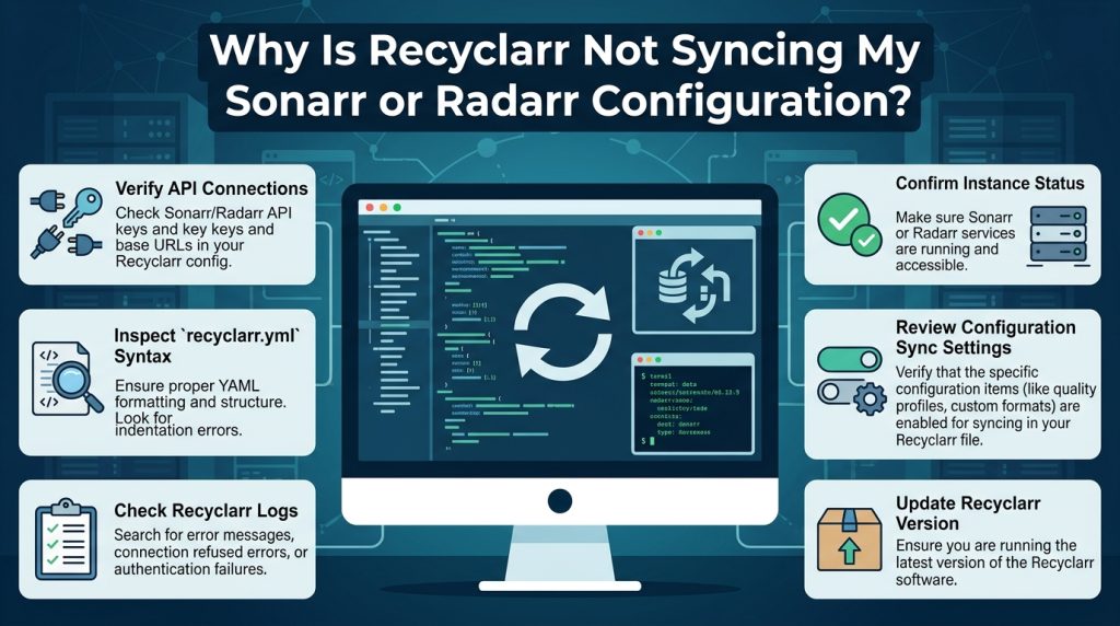 Why Is Recyclarr Not Syncing My Sonarr or Radarr Configuration